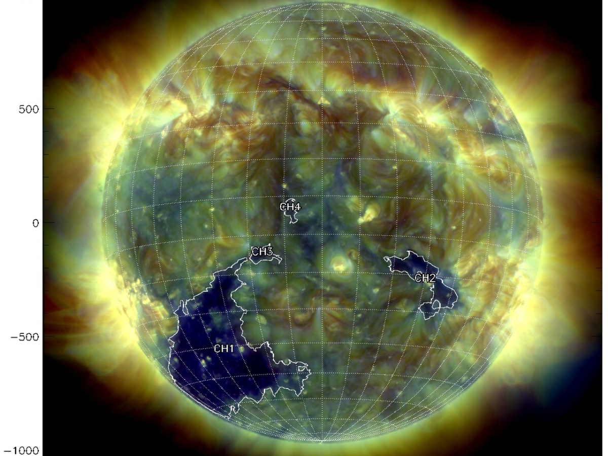 Trou Coronal face à la&nbsp;Terre