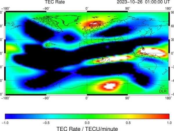 Tempête ionosphérique, charges&nbsp;extrêmes..