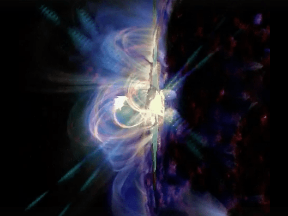 Nouvelle images de l&rsquo;éruption solaire de magnitude X5.0 du jour de&nbsp;l&rsquo;an